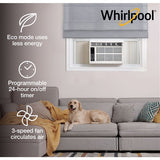 Whirlpool Energy Star 8,000 BTU 115V Window-Mounted Air Conditioner with Remote Control | WHAW081CW