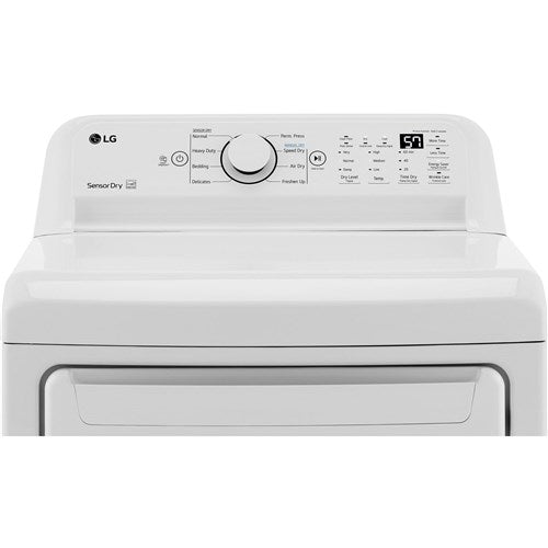 LG - 7.3 CF Ultra Large High Efficiency Gas Dryer - DLG7001W