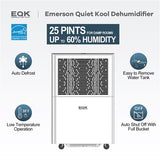 Emerson Quiet - 25 Pint Dehumidifier - EAD25E1H