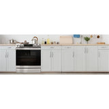 Sharp - 6.3 CF / 30" Electric Slide-In Range, Convection, AirFry - SSR3065JS