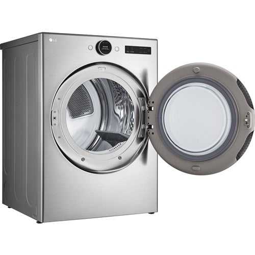 LG - 7.4 CF Ultra Large Capacity Gas Dryer w/ Sensor Dry, TurboSteam, Wi-Fi - DLGX5501V