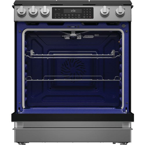 Sharp - 6.1 CF / 30" Gas Slide-In Range, Convection, AirFry - SSG3065JS