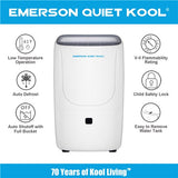 Emerson Quiet - 50 Pint Dehumidifier w/Wifi - EAD50SE1T