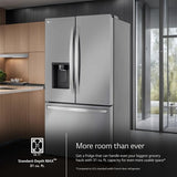 LG - 31 CF 3 Door French Door, Ice and Water with Dual Ice - LRFXS3106S