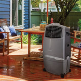 Honeywell 525 CFM Indoor/Outdoor Evaporative Air Cooler (Swamp Cooler) with Remote Control in Gray