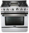 Capital Cooking - 36" Capital Precision Range - Self Clean - 19K BTU - 4 Sealed Burners w/ 12" Griddle - GSCR364G