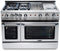 Capital Cooking - 48" Capital Precision Range - Self Clean - 19K BTU - 8 Sealed Burners - GSCR488