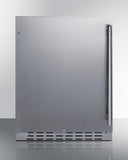Summit - Built-in undercounter ADA compliant outdoor all-refrigerator in stainless steel - AL55OSCSS