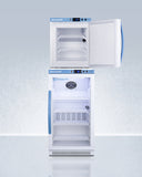Summit - Performance Series Pharma-Vac stacked vaccine refrigerator/freezer combination - ARG31PVBIADA-AFZ1PVSTACK