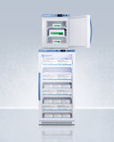 Summit - 24" Wide Performance Series All-Refrigerator/All-Freezer Combination - ARG8PV-AFZ1PVSTACK