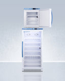 Summit - 24" Wide Performance Series All-Refrigerator/All-Freezer Combination - ARG8PV-AFZ1PVSTACK
