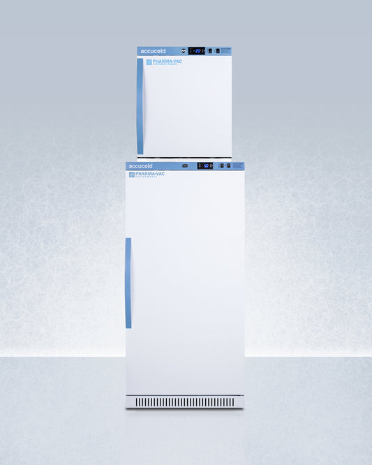 Summit - 24" Wide Performance Series All-Refrigerator/All-Freezer Combination - ARS8PV-AFZ1PVSTACK