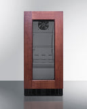 Summit - 18" deep 15" wide undercounter ADA height beverage center with panel-ready glass door - ASDG1521PNR