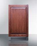 Summit - 18" wide outdoor clear icemaker in ADA height - BIM182OSADAIF