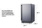 Summit - 18" wide clear icemaker in ADA height for outdoor use - BIM182OSADA