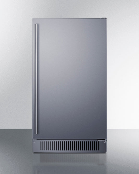 Summit - 18" wide clear icemaker in ADA height for outdoor use - BIM182OSADA