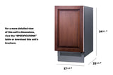Summit - 18" wide outdoor clear icemaker - BIM182IF