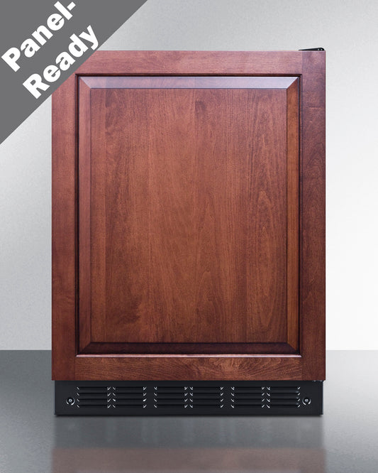 Summit - 24" wide ADA height European refrigerator-freezer - CT66BK2SSIFADA