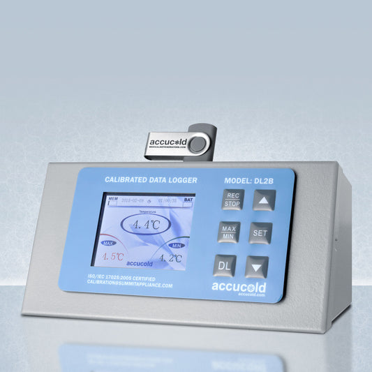 Summit - NIST calibrated USB temperature logger with large display, internal memory, and alarm factory-installed on selected models - DL2B
