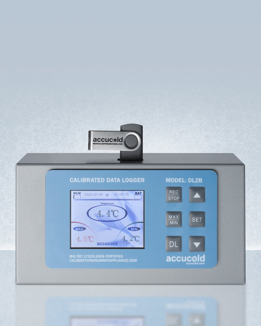 Summit - NIST calibrated USB temperature logger with large display, internal memory, and alarm factory-installed on selected models - DL2B