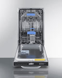 Summit - 18" Wide Built-In Dishwasher, ADA Compliant - DW185SSADA