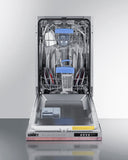 Summit - 18" wide ADA compliant fully integrated/panel-ready ENERGY STAR certified dishwasher with top controls - DW186NTADA