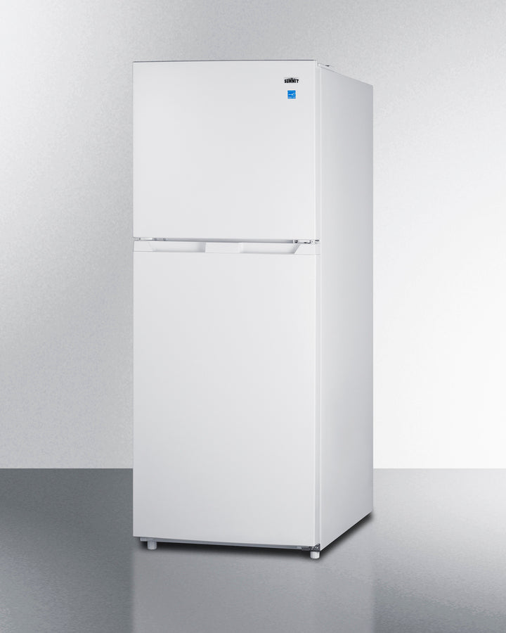 Summit - 24" Wide Top Mount Refrigerator-Freezer with Icemaker -  White - FF1088WIM