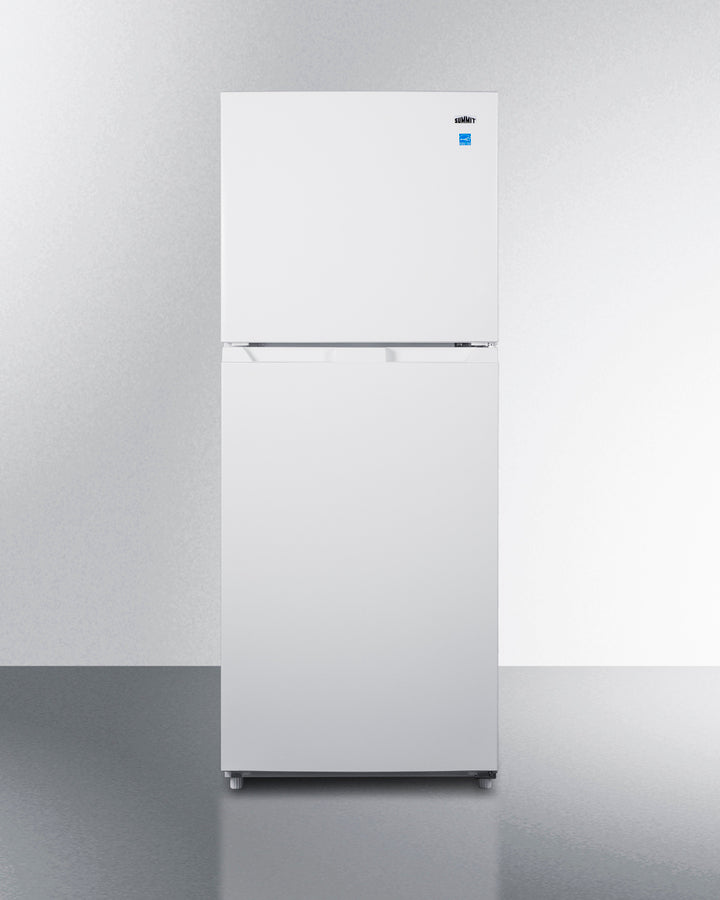 Summit - 24" Wide Top Mount Refrigerator-Freezer with Icemaker -  White - FF1088WIM