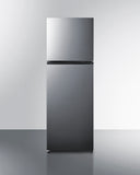 Summit - 24" wide top freezer refrigerator in stainless steel look - FF1142PL
