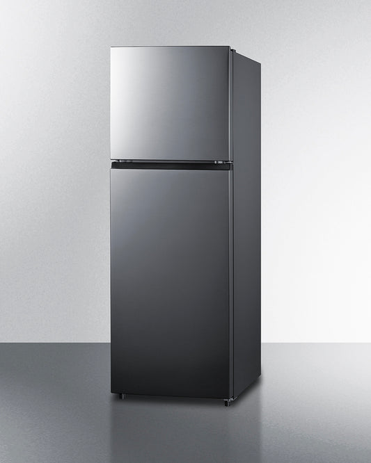 Summit - 24" wide top freezer refrigerator in stainless steel look - FF1142PL