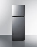 Summit - 24" wide top freezer refrigerator in stainless steel look - FF1142PL