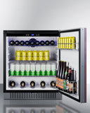 Summit - 27" Wide Built-In All-Refrigerator, ADA Compliant (Panel Not Included) - FF27BSSADAIF