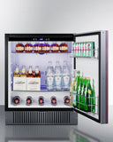 Summit - 27" Wide Built-In All-Refrigerator (Panel Not Included) - FF27BSSIF