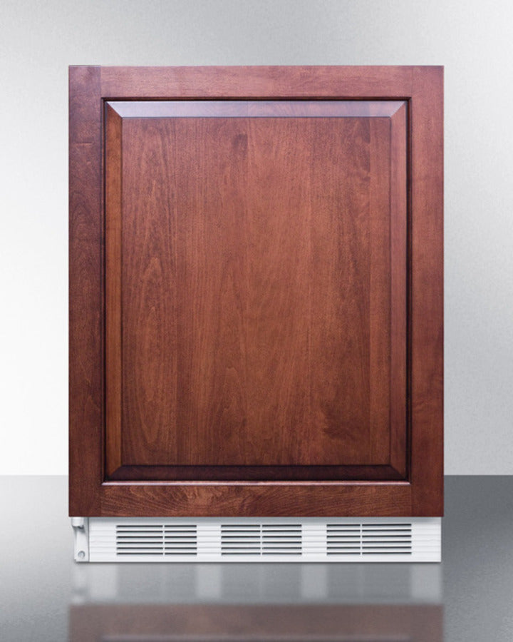 Summit - ADA compliant, undercounter all-refrigerator for residential use, auto defrost with integrated door frame for custom panel overlays and white cabinet - FF61WIFADA