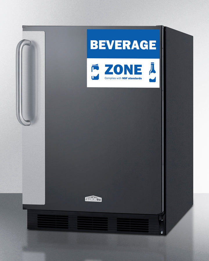 Summit - 24" Wide All-Refrigerator - Commercially approved, ADA Height