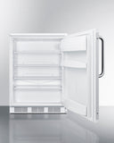 Summit - 24" Wide All-Refrigerator - Commercially approved, White