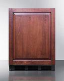 Summit - ADA compliant undercounter all-refrigerator for general purpose/commercial use, auto defrost w/integrated door frame for panels and black cabinet - FF7BKIFADA