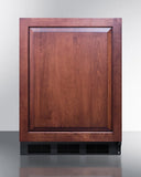 Summit - ADA compliant undercounter all-refrigerator for general purpose/commercial use, auto defrost w/integrated door frame for panels and black cabinet - FF7BKIFADA