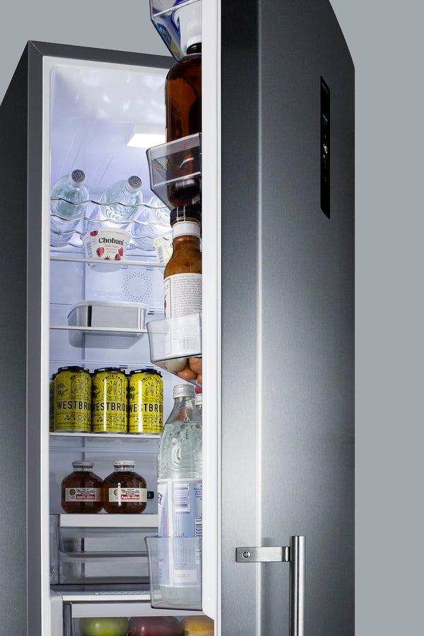 Summit - 24" Wide Bottom Freezer Refrigerator