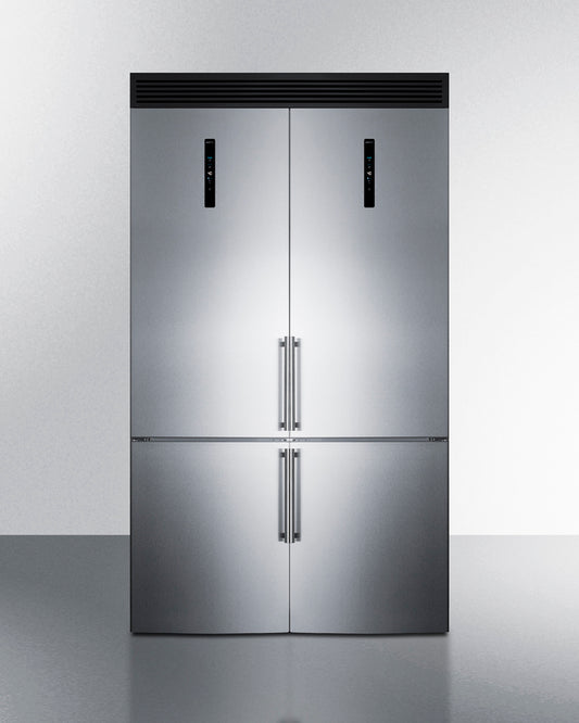 Summit - Set of FFBF181ES2 and FFBF181ES2LHD refrigerator-freezers with GRILL48B - FFBF181ES2KIT48