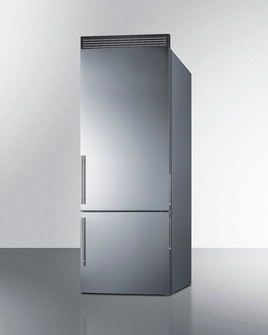 Summit - 28" Wide Bottom Freezer Refrigerator - FFBF279SSXH72