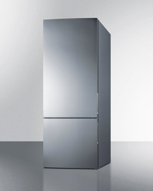 Summit - ENERGY STAR certified bottom freezer refrigerator with stainless steel doors - FFBF279SSX