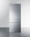 Summit - ENERGY STAR certified bottom freezer refrigerator with stainless steel doors - FFBF279SSX