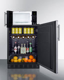 Summit - Combination all-refrigerator and microwave - MRF708BLSSA