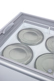 Summit - Ice cream chest freezer with glass sneeze guard (ships unassembled) - NOVA45GDC