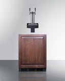 Summit - ADA height built-in undercounter Floating Tap Kegerator, requires no countertop drilling - SBC58BLIFFLTWCFADA