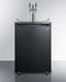Summit - Freestanding residential beer dispenser, auto defrost with triple tap kit, digital thermostat and black exterior finish - SBC635MTRIPLE