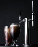 Summit - Built-in commercially approved dual tap combo cold brew and nitro coffee kegerator in stainless steel with panel-ready door - SBC682PNRCMTWIN