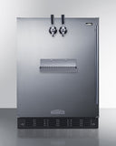 Summit - Built-in undercounter ADA height front tap kegerator for commercial or home use - SBC7BRSFRTPADA