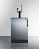 Summit - Commercial dual tap cold brew/nitro coffee kegerator designed for built-in applications - SBC7BRSCM2